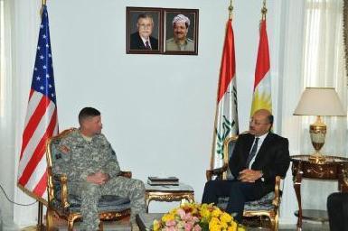 Бархам Салих провел переговоры с американскими военными