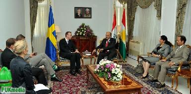 Премьер КРГ принял посла Швеции в Ираке