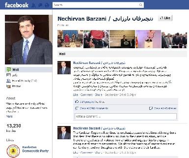 Нечирван Барзани завел страничку в "Фейсбуке"