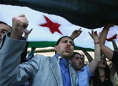 Андреевский флаг на рейде сирийского порта 