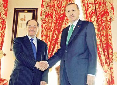 Российский телеканал TRT о встрече Барзани и Эрдогана