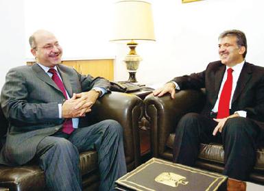 Бархам Салих встретился с президентом Турции
